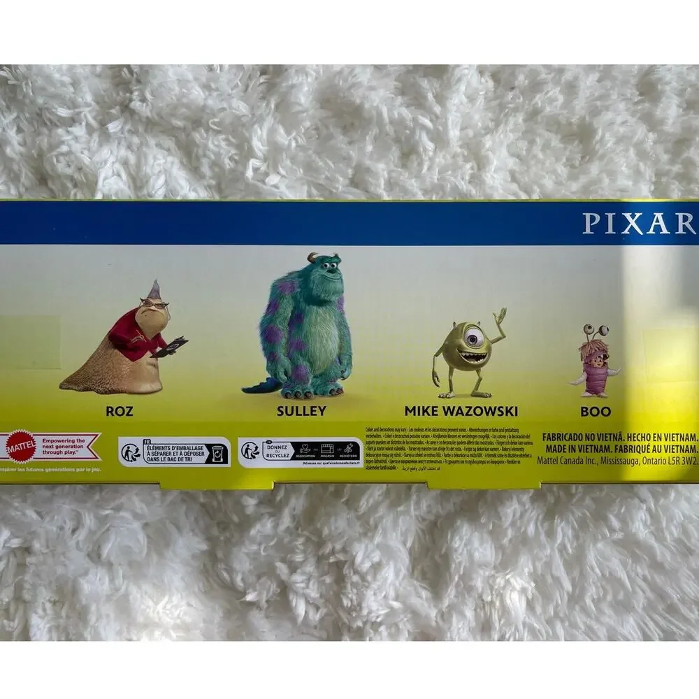 Disney Pixar Monsters Inc 4 piece Action Figures Set Collection NEW Miniature - Picture 2 of 9